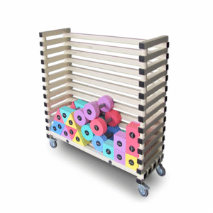 Chariot rangement halteres